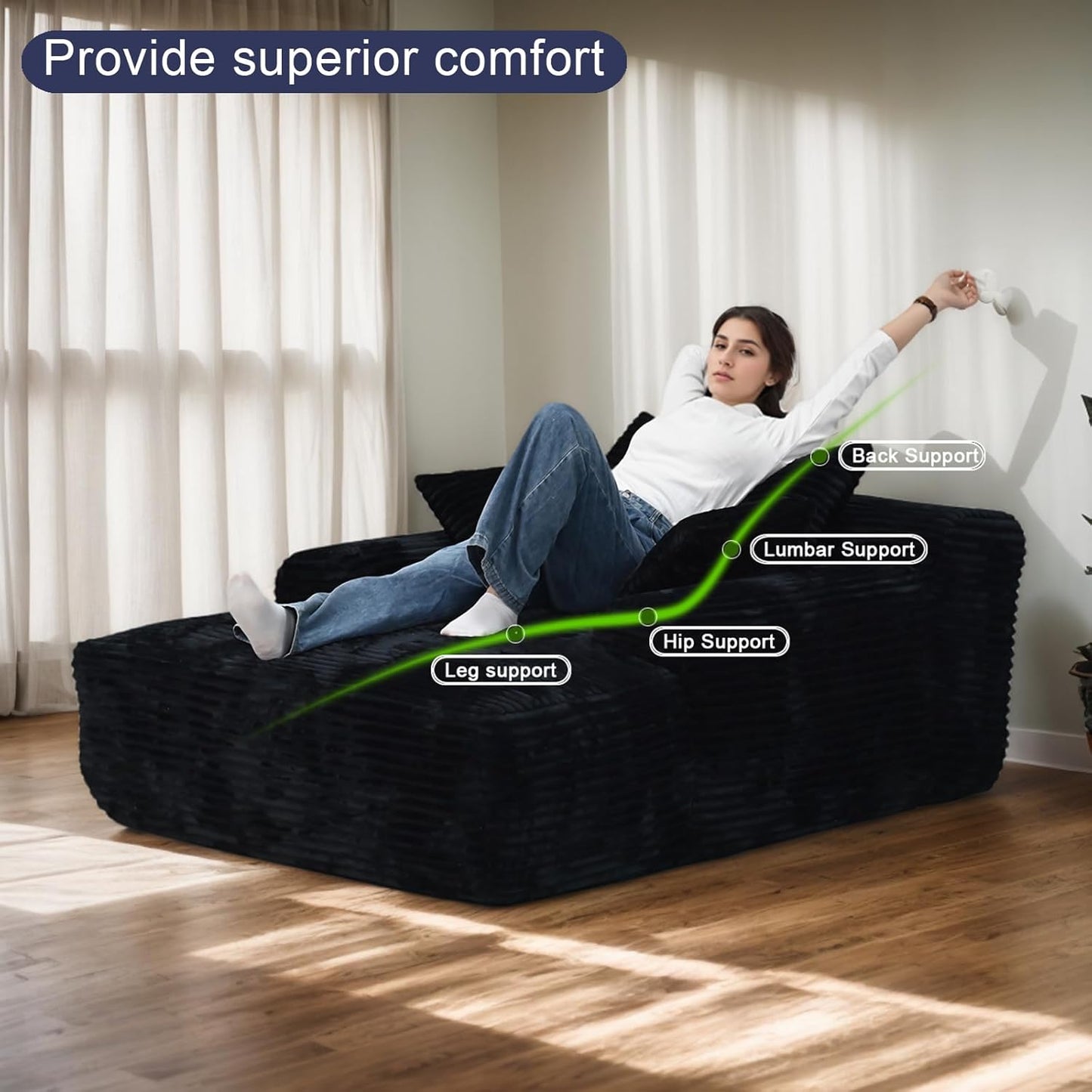 Cloud Comfort Boneless Lounge Chair (single)