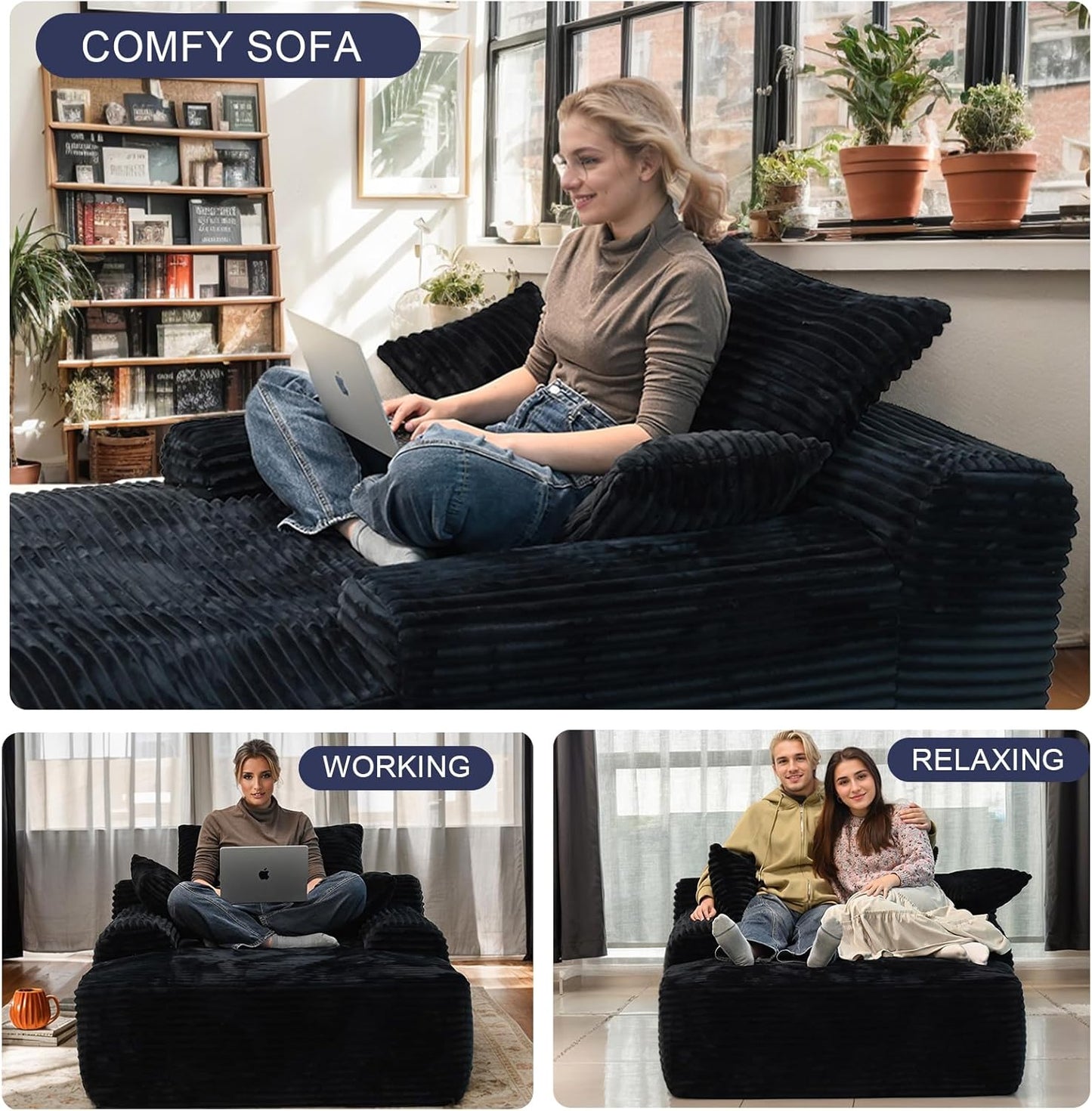 Cloud Comfort Boneless Lounge Chair (single)